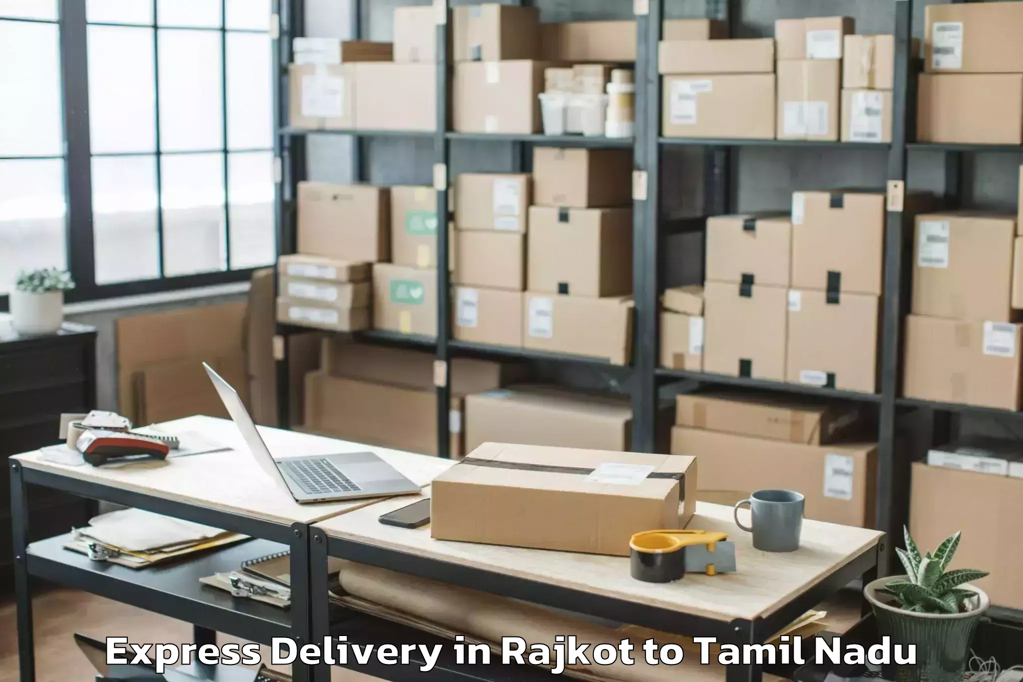 Top Rajkot to Mallur Express Delivery Available